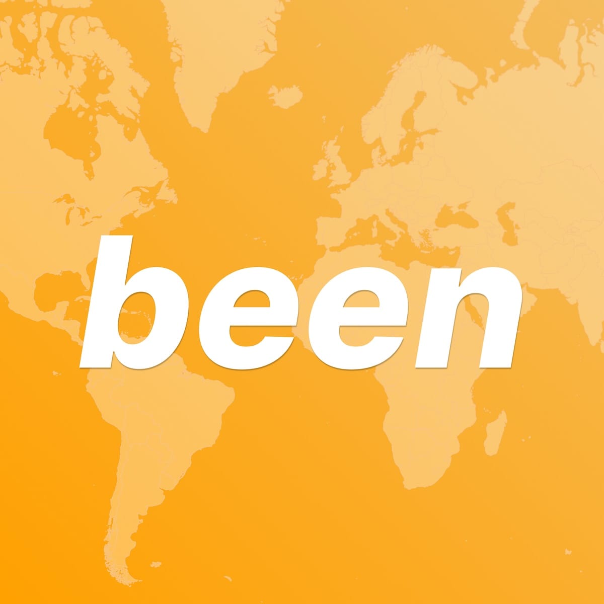 been: travel map logo